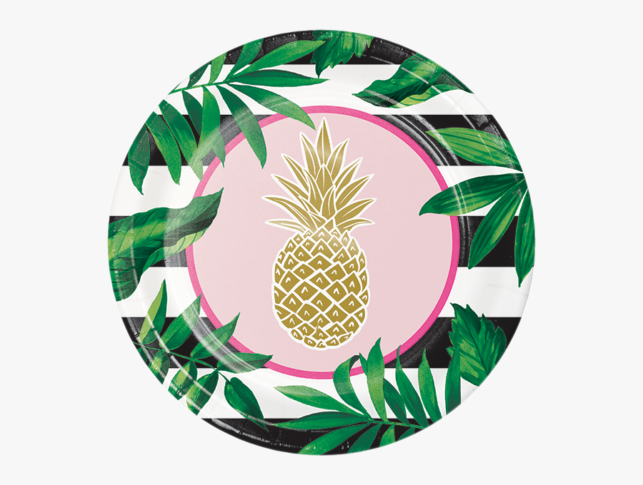 Pineapple Birthday Party Supplies Party Supplies Canada - Gold Pineapple Plates, Transparent Clipart