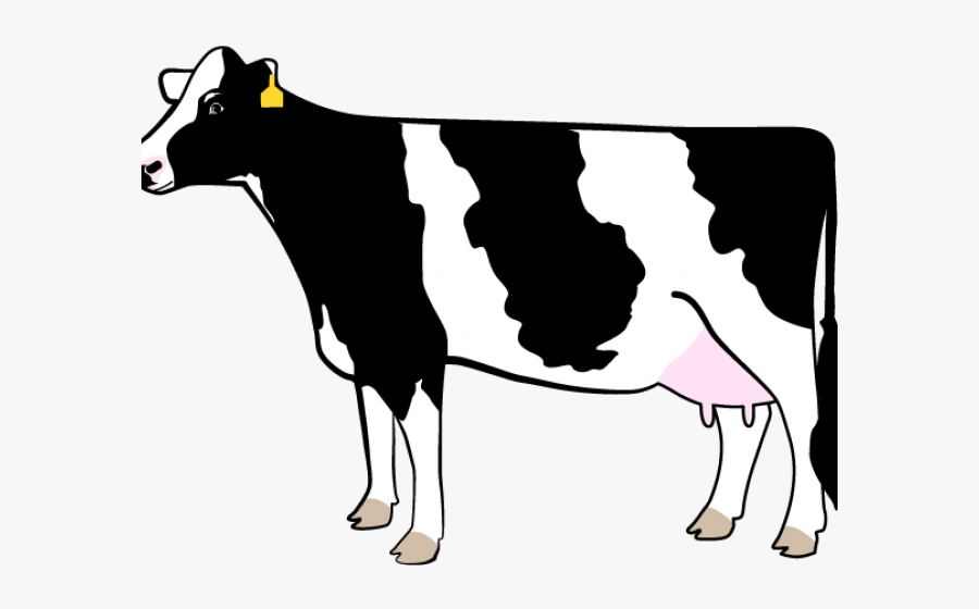 Transparent Cows Clipart - Dairy Cow Silhouette Showing, Transparent Clipart