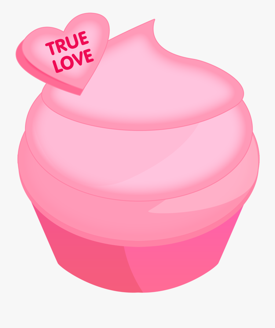 Pink Cupcake Clipart For Valentine S Day Cupcake Clipart, Transparent Clipart