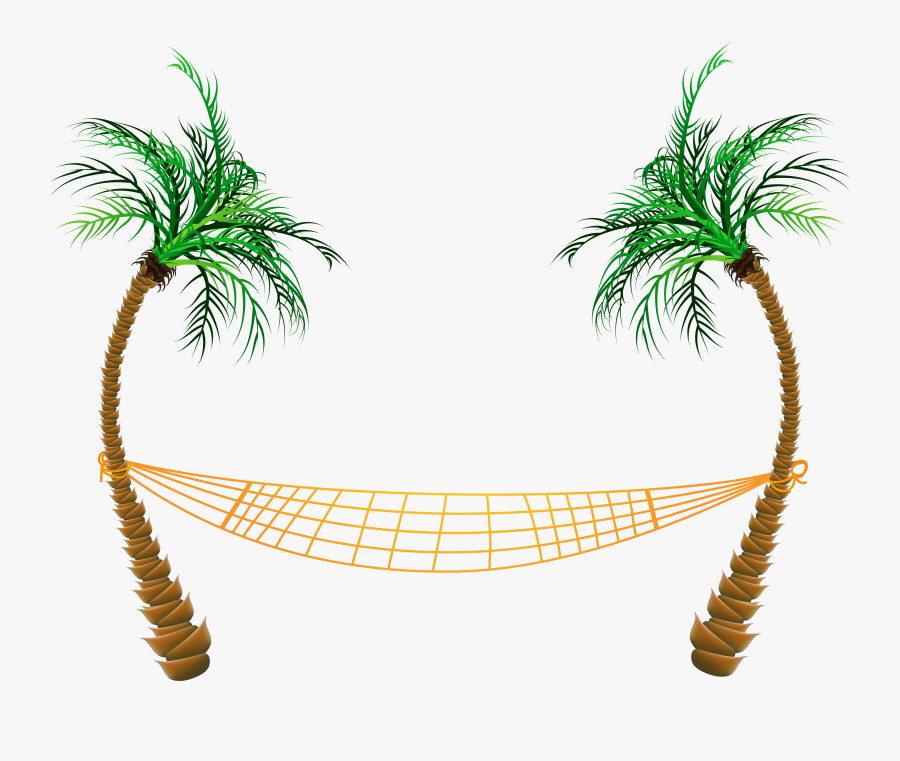 Vacation Clipart Palm Tree - Transparent Palm Tree Beach Clipart, Transparent Clipart