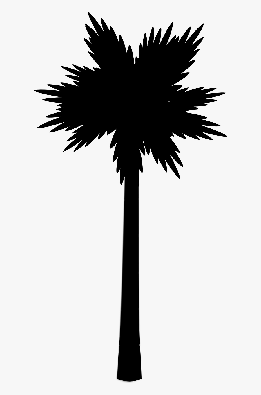 Transparent Beach Silhouette Png - Palm Tree Vector Png, Transparent Clipart