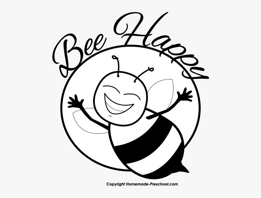 Free Bee Clipart, Ready For Personal And Commercial - Bee Clip Art White And Black, Transparent Clipart