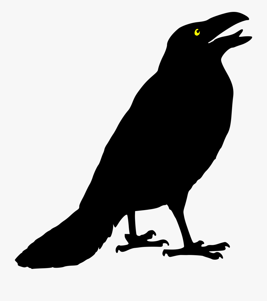 Crow Clipart Black And White, Transparent Clipart