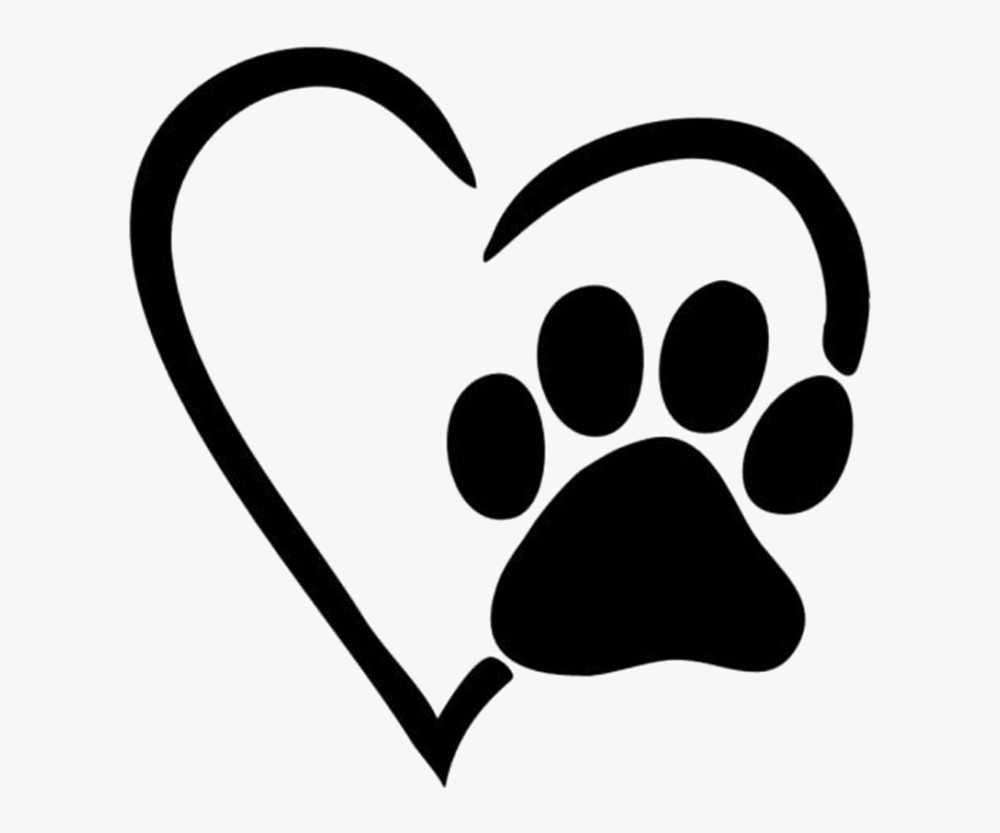 Paw Print Heart Pictures Clipart X Transparent Png - Dog Paw Love, Transparent Clipart