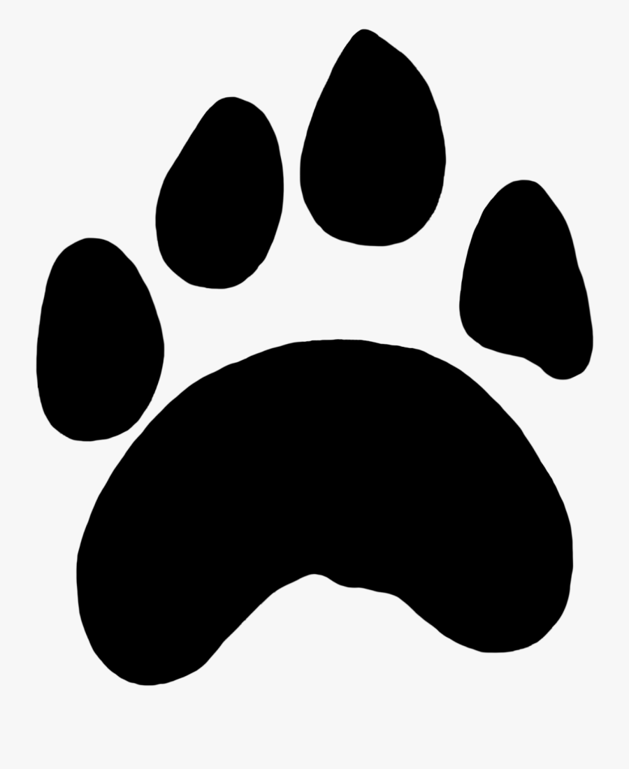 Paw Prints Clipart Tiger Paw - Tiger Paw Print Png, Transparent Clipart
