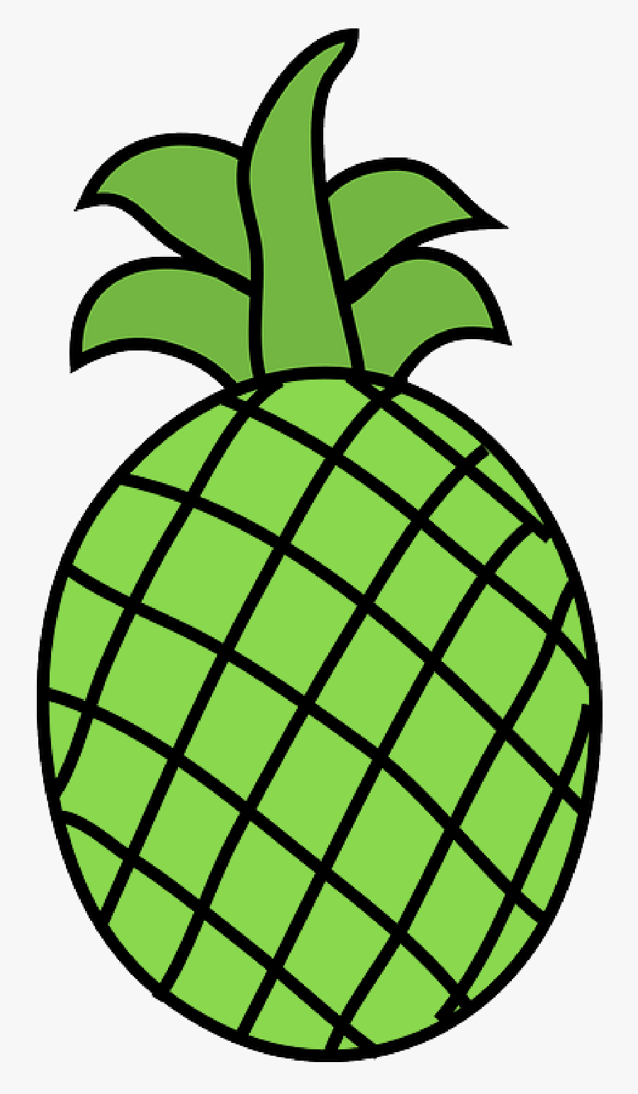 Free Pictures Pineapple - Clip Art Fruits Black And White, Transparent Clipart