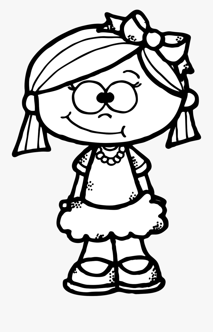 Girl Clip Art Images Black And White, Transparent Clipart