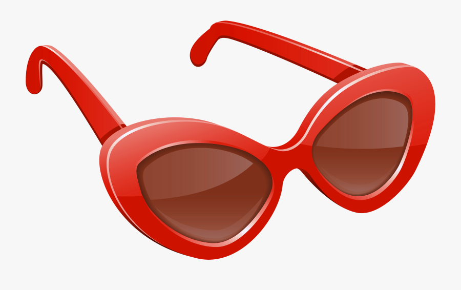 Red Clipart Sunglasses - Red Sunglasses Clipart Transparent, Transparent Clipart