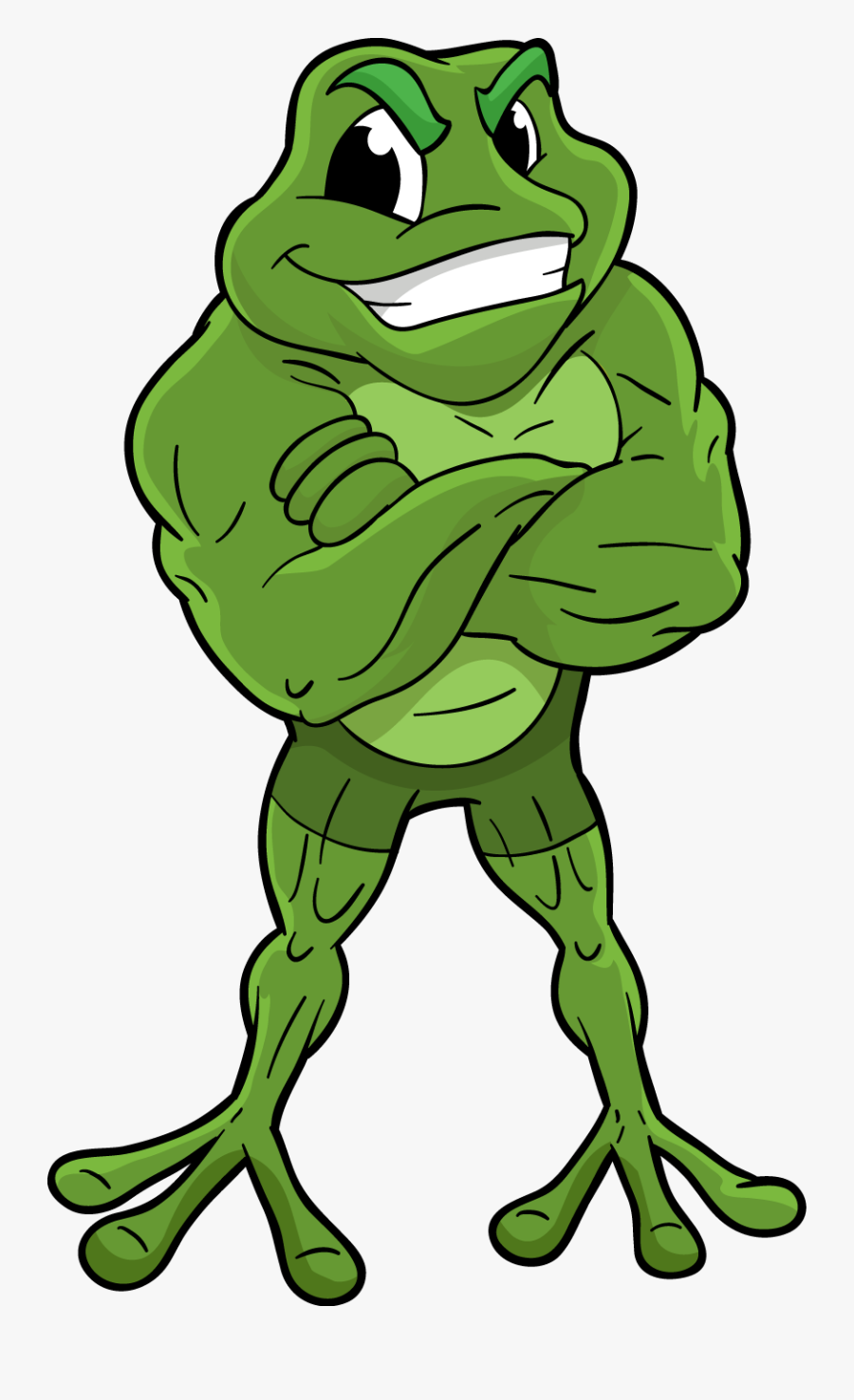 Cartoon Frog, Transparent Clipart