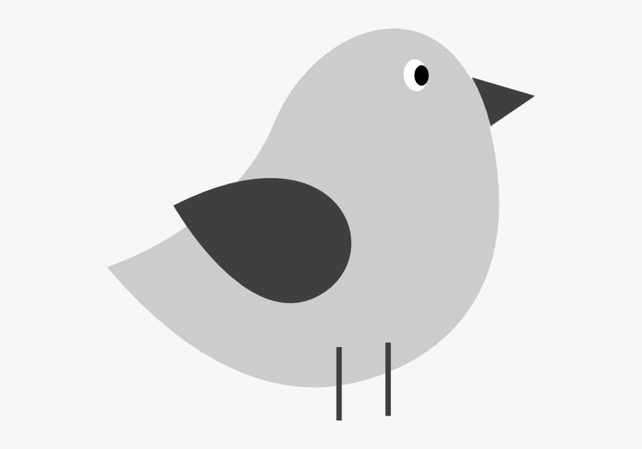 Bird Clip Art At Clker - Grey Bird Clipart, Transparent Clipart