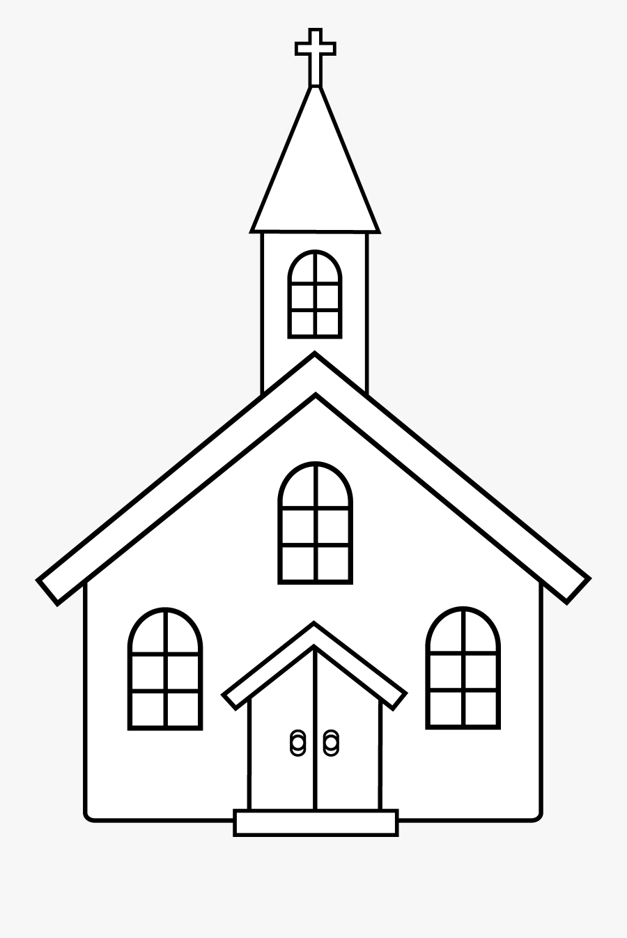 Thumb Image - Church Building Clipart Black And White, Transparent Clipart