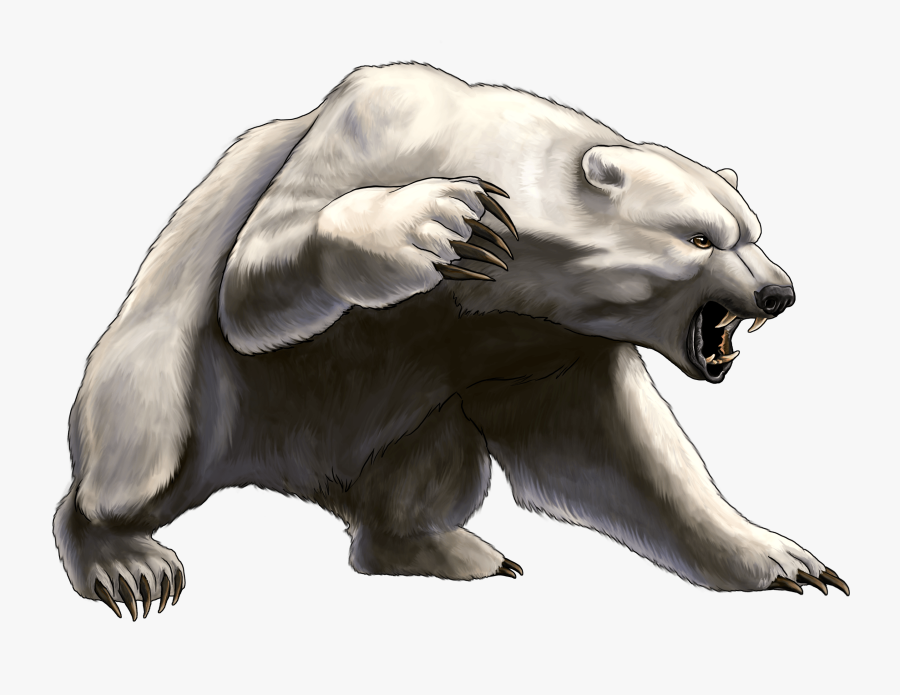 Clipart Freeuse Download Angry Bear Clipart - Cartoon Angry Polar Bear, Transparent Clipart