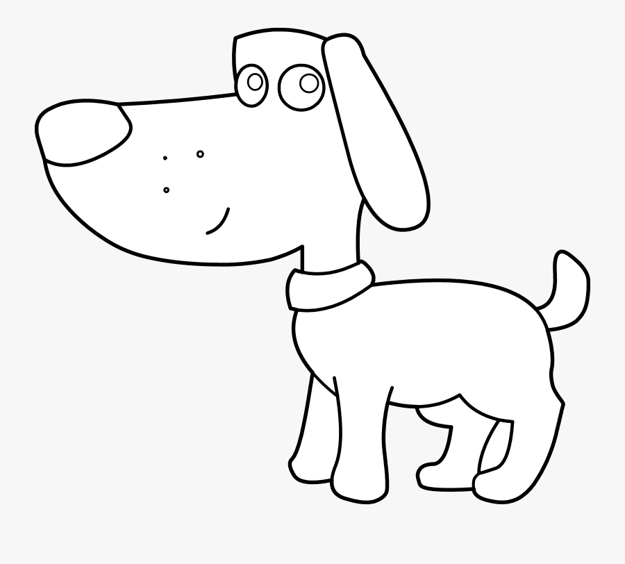 Cute Lion Clipart Black And White - White Dog Clipart Black Background, Transparent Clipart