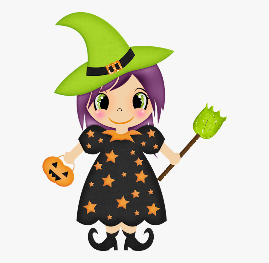 Halloween Witch Clipart, Transparent Clipart