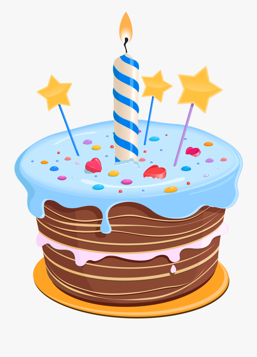 Birthday Cake Clipart Png- - Boy Birthday Cake Png, Transparent Clipart