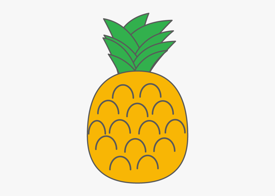 Simple Pineapple Clipart, Transparent Clipart