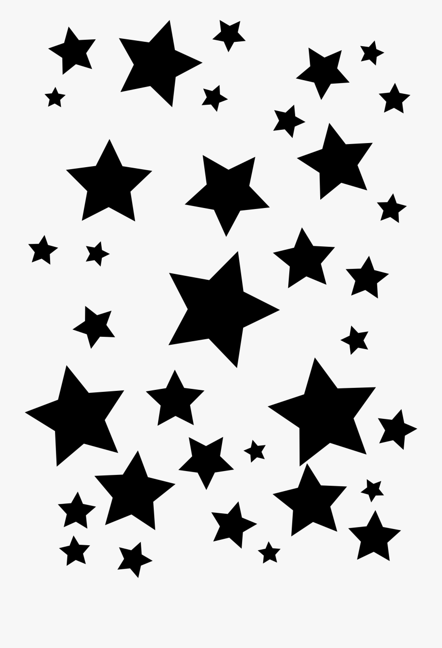 Star Black And White Clipart Transparent Background - Black Star With Transparent Background, Transparent Clipart
