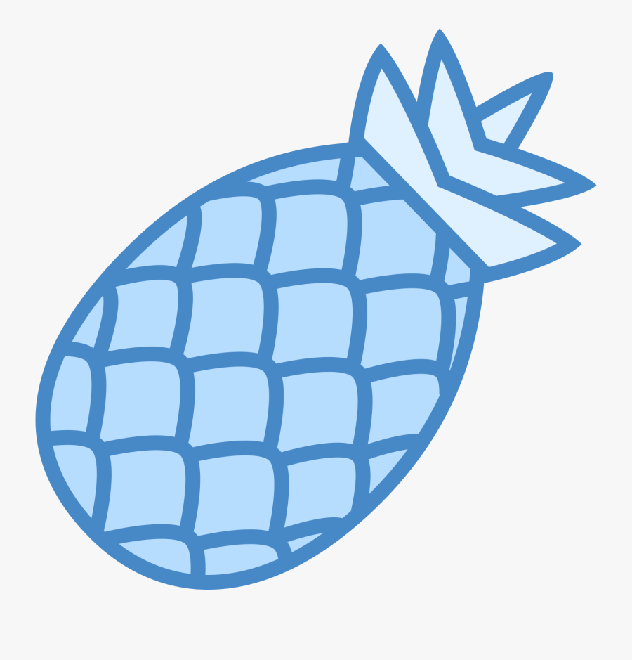 Pineapple Clipart Blue - Blue Pineapple Clipart, Transparent Clipart