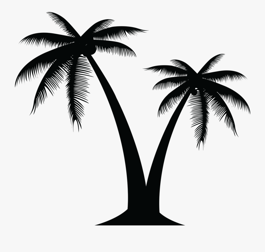 Portable Network Graphics Vector Graphics Palm Trees - Transparent Background Palm Tree Silhouette Png, Transparent Clipart