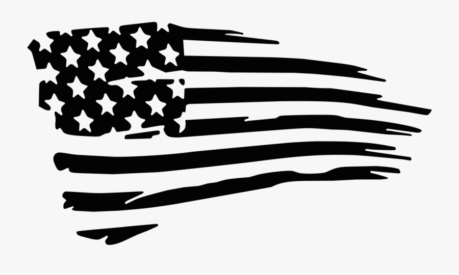 Flag Clipart Tattered - Tattered Flag Clip Art, Transparent Clipart