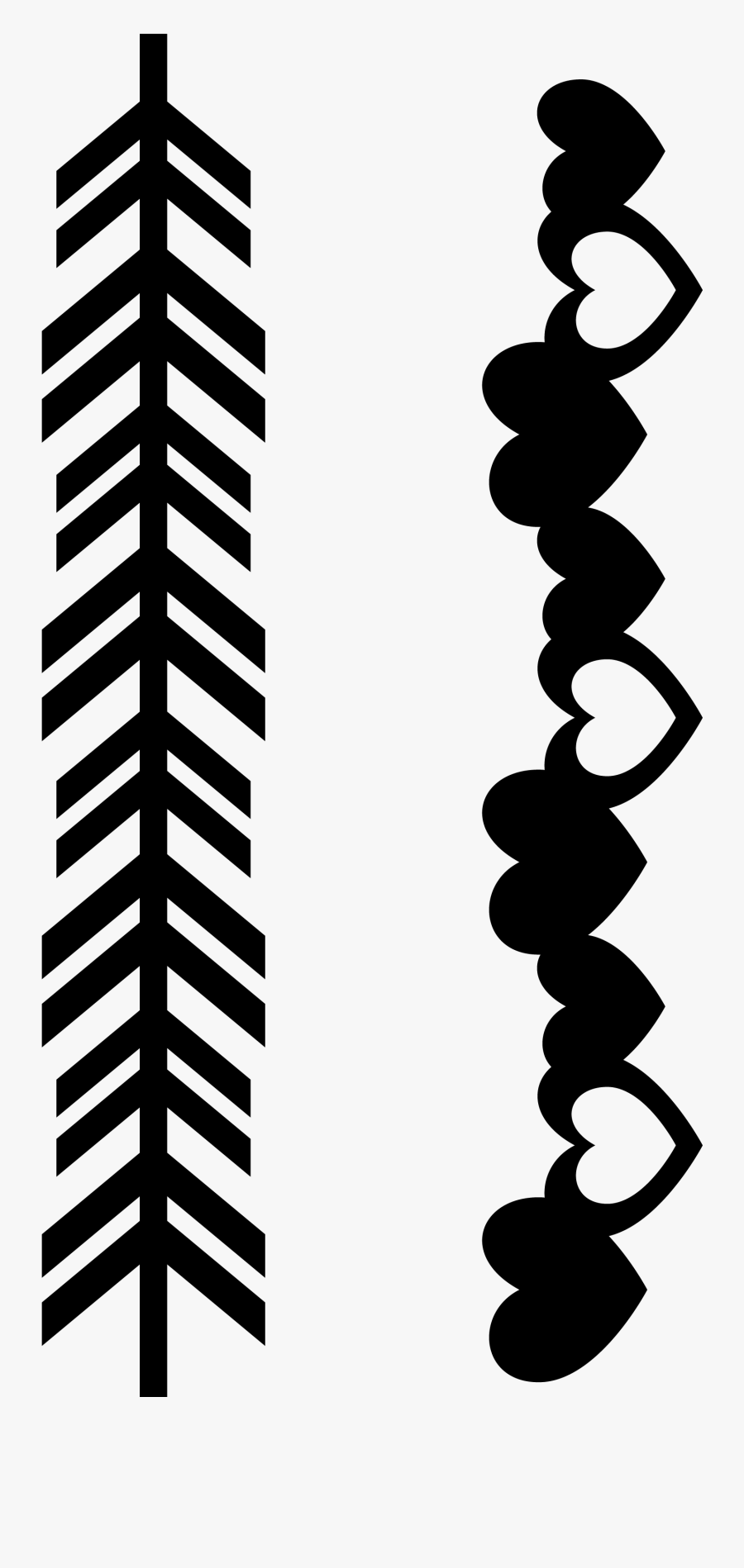 Clip Art Free Arrow Border Clipart - Border Line Clipart Black And White, Transparent Clipart