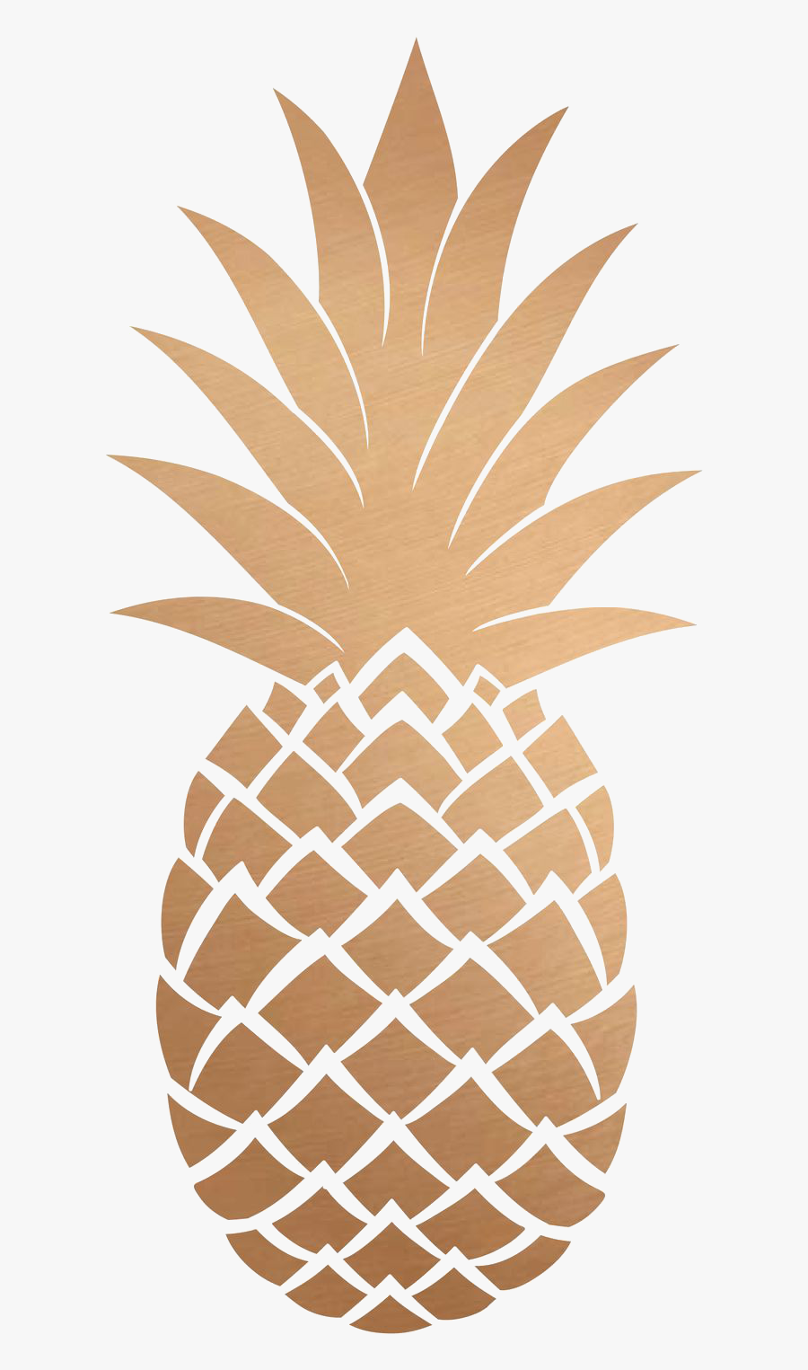Pia Png Tumblr Gold Pineapple Transparent Background- - Gold Pineapple Transparent Background, Transparent Clipart
