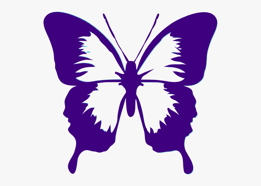 Clip Art Butterflies Full - Purple Butterfly Clip Art , Free