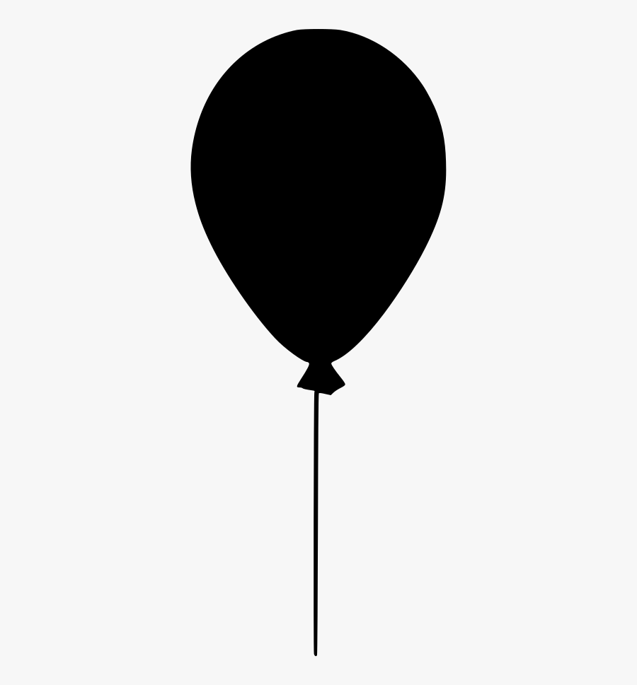 Black Balloon No Background - Balloon, Transparent Clipart
