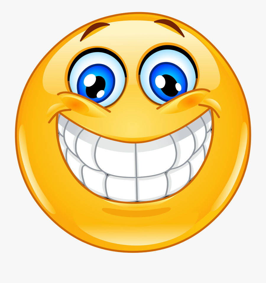 Smiley Face Big Smile Clipart , Png Download - Excited Emoji Face, Transparent Clipart