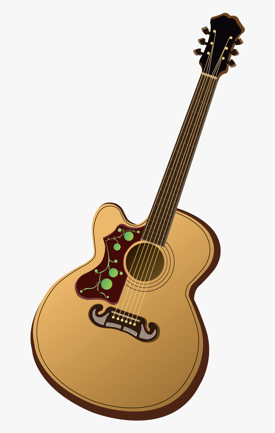 Pixabay - Guitar Vector, Transparent Clipart