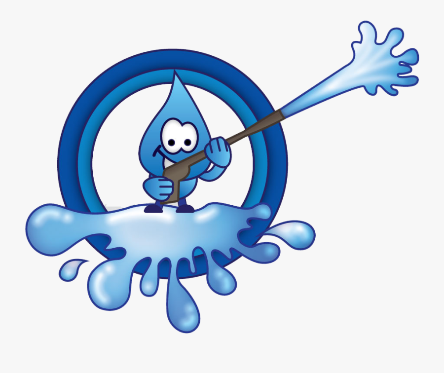 Pressure Washing Cartoon, Transparent Clipart