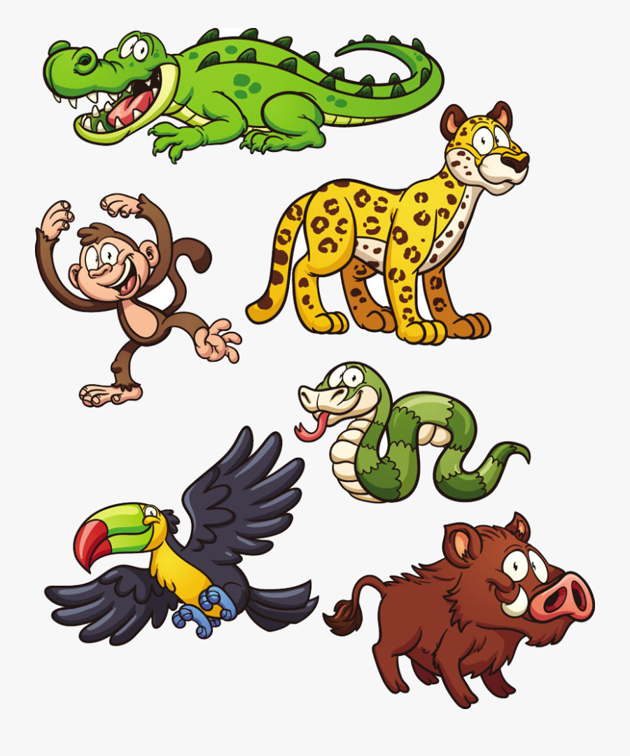 Clipart Snake Wild Animal - Imagenes Prediseñadas De Animales, Transparent Clipart