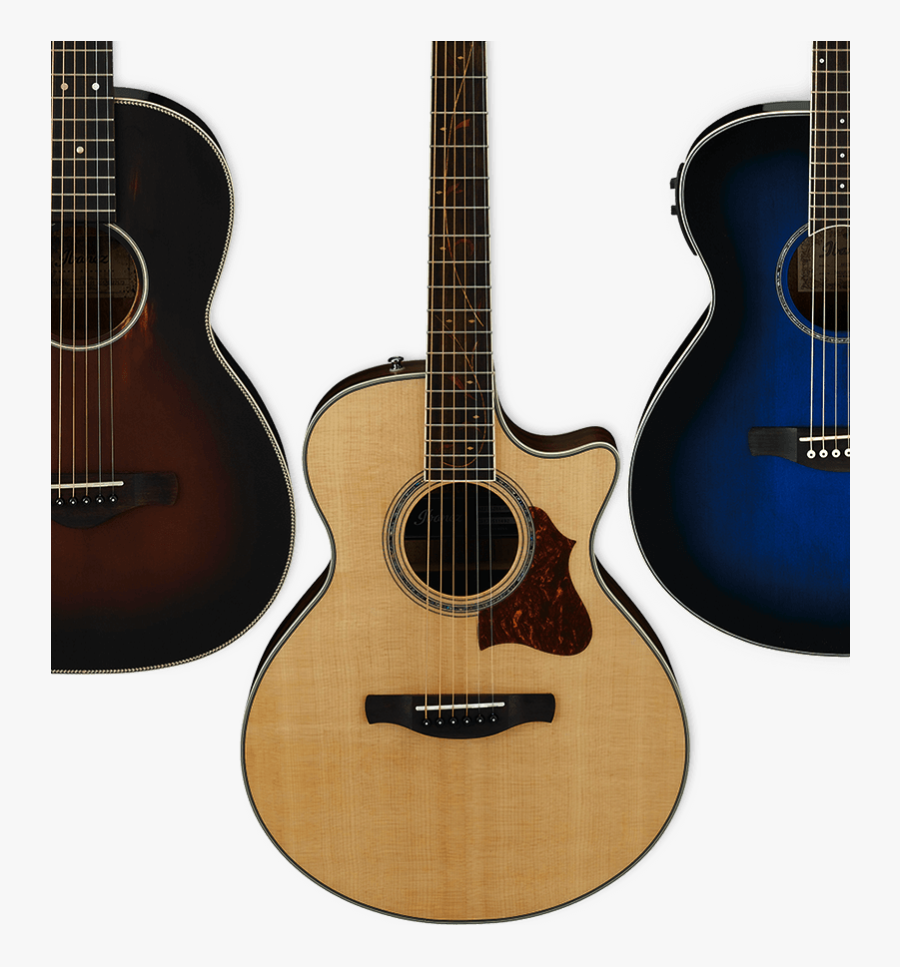 Semi Acoustic Guitar - Ibanez Acoustic, Transparent Clipart