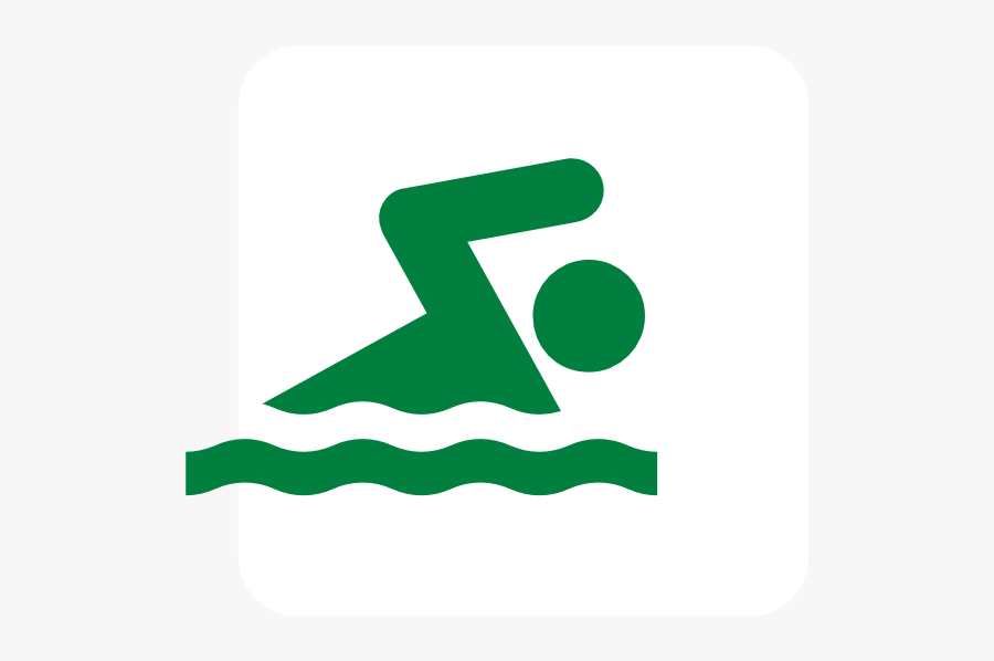 Green Swimmer Icon Svg Clip Arts - Swimming Clip Art, Transparent Clipart