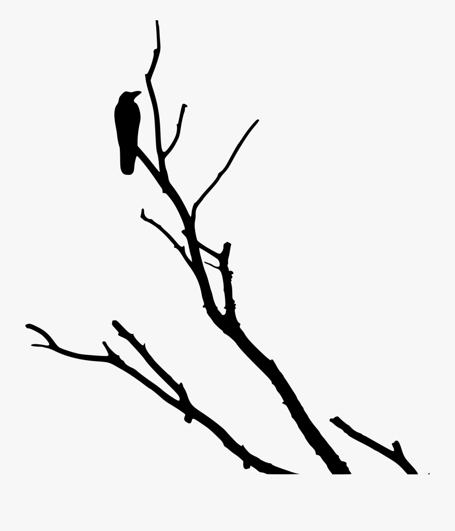 Crow On Dead Tree Clip Arts - Dead Tree With Crow, Transparent Clipart