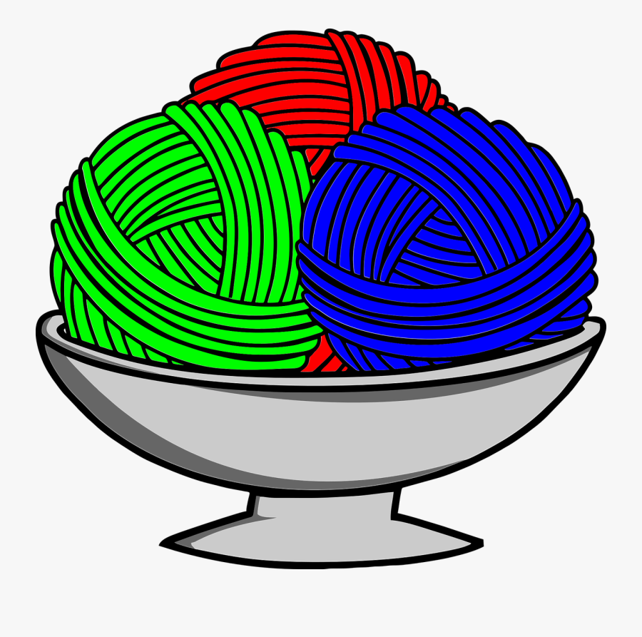 Bowl Of Yarn Yarn Knit Free Picture - Wool Clipart Png, Transparent Clipart
