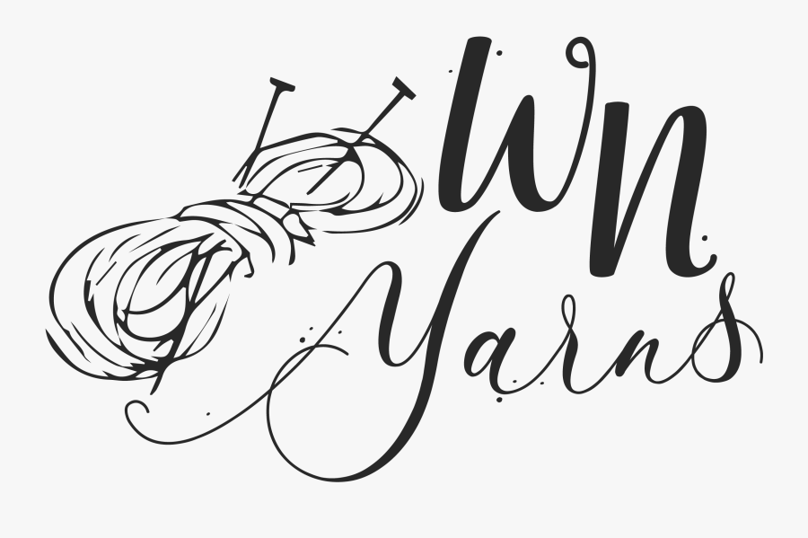 Wn Yarns - Calligraphy - Line Art, Transparent Clipart
