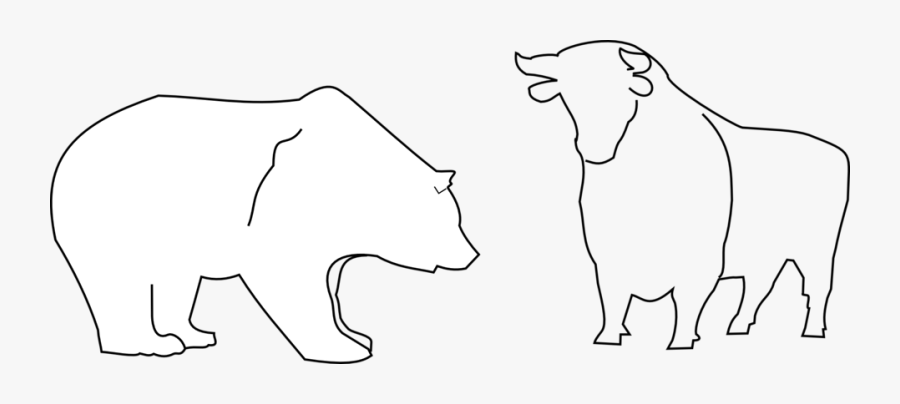 Bull & Bear Icon Png, Transparent Clipart