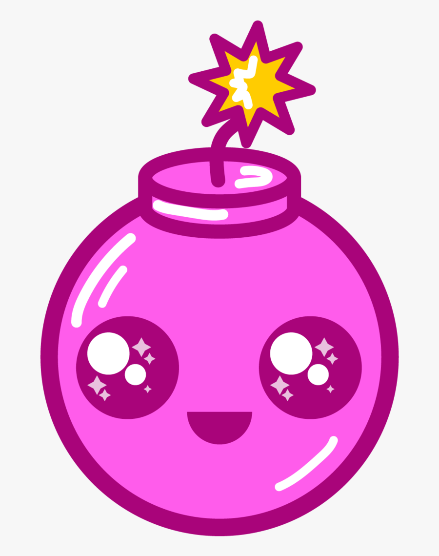 Pink Clipart Bomb - Pink Bomb, Transparent Clipart