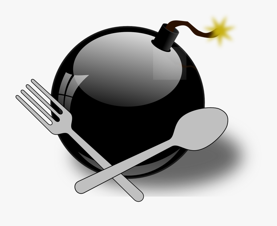 Bomb Lit Fuse Explosive Spark Isolated Black - Bomb Png, Transparent Clipart