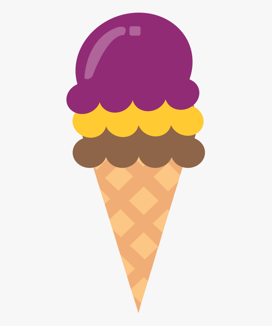 Ice Cream Cone - Pink Ice Cream Cone Clip Art, Transparent Clipart