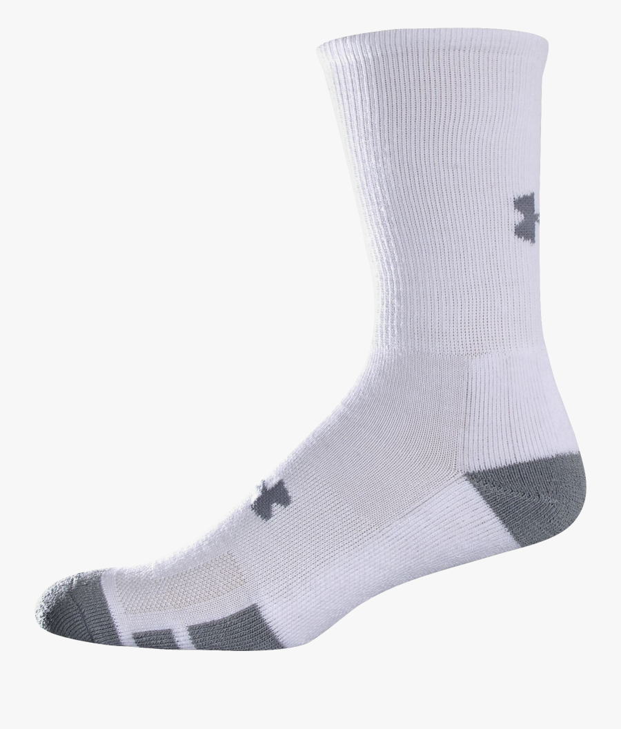 White Under Armour Crew Socks, Transparent Clipart