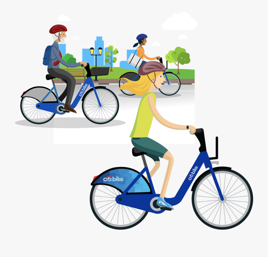 Citibike Illustration - Raleigh Clubman, Transparent Clipart