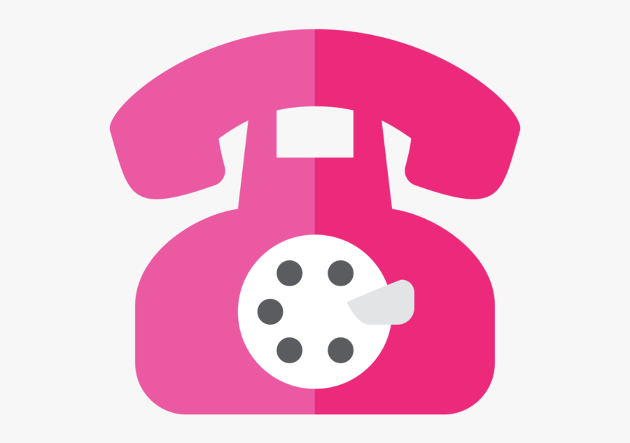 Pink Telephone Clipart - Clip Art, Transparent Clipart