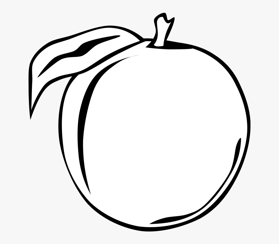 Apple Black And White Apple Fruit Free Clipart Names - Illustration, Transparent Clipart