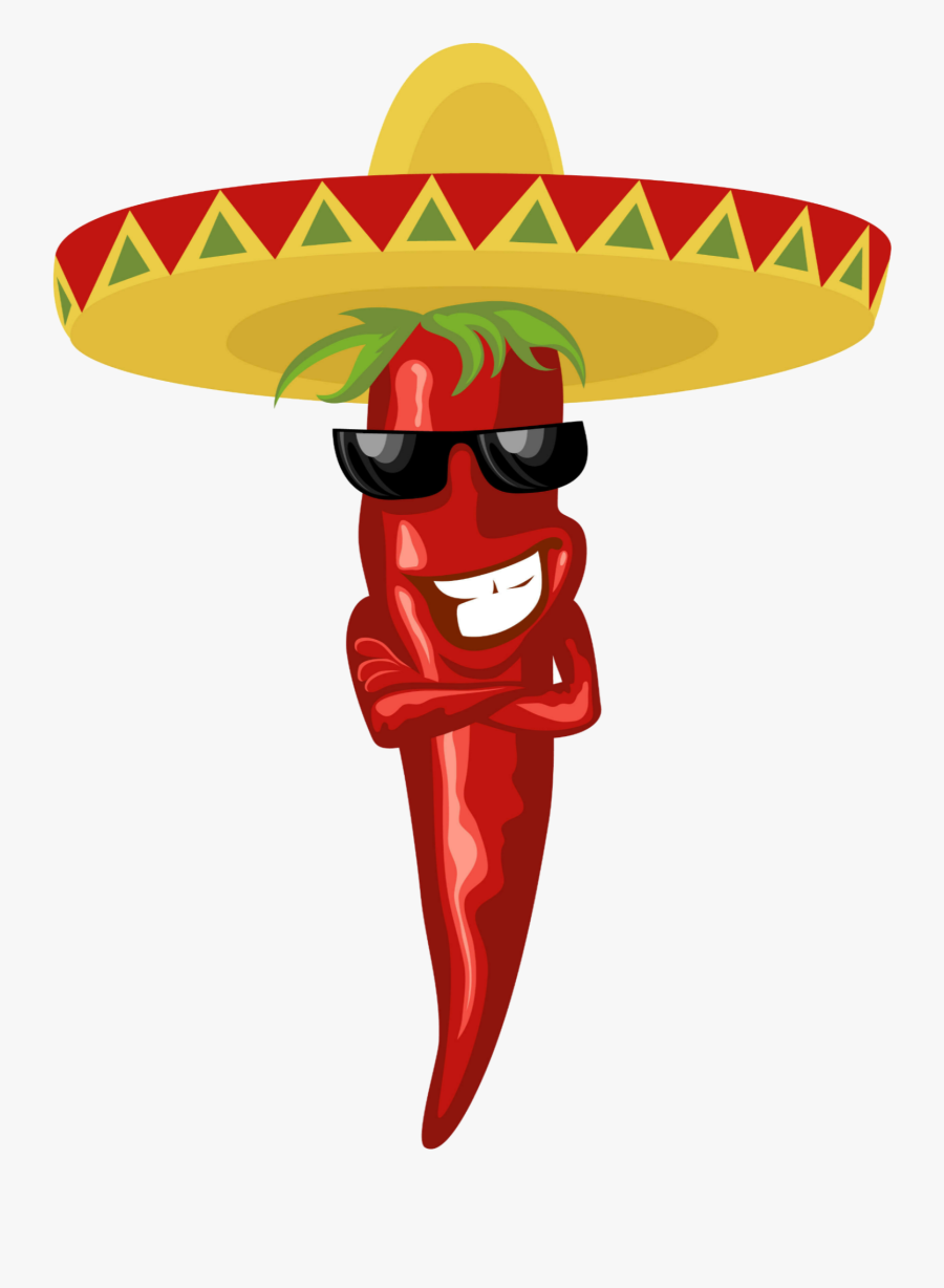 #mq #red #chili #sombrero - Chili Pepper Guy, Transparent Clipart