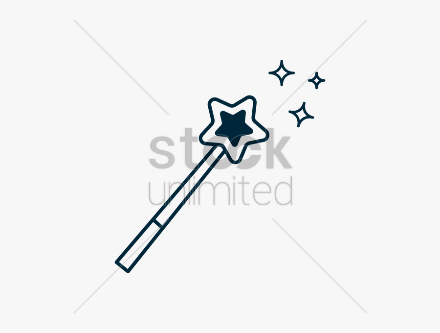 Download Wand Clipart Wand Clip Art Magic Line Technology - Walking Cane Clipart Black And White, Transparent Clipart