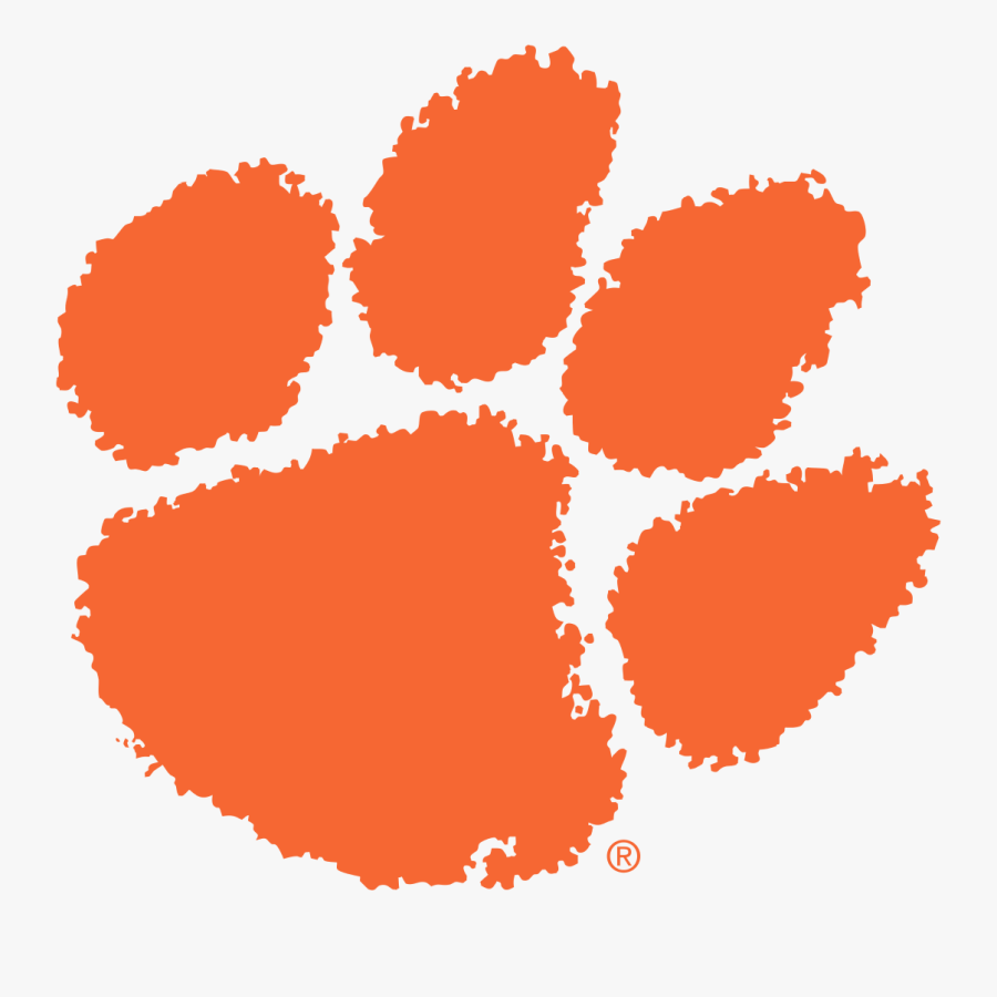 Free Tiger Paws - Clemson Logo, Transparent Clipart