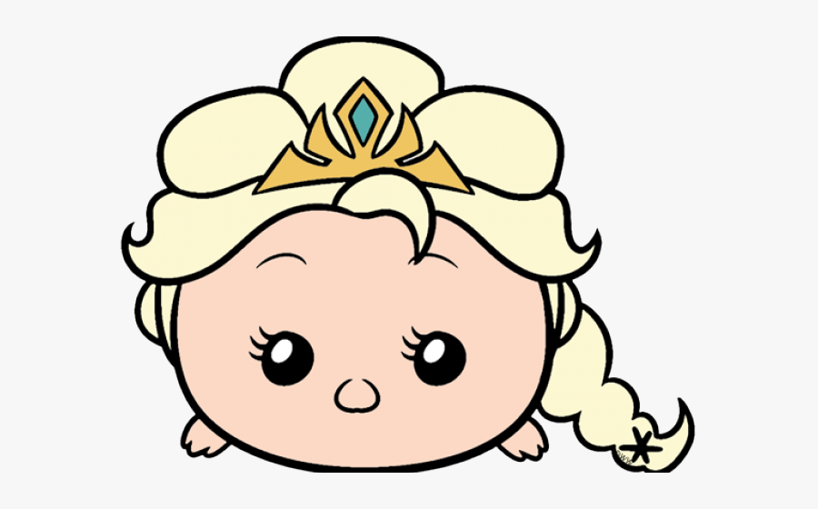 Elsa Tsum Tsum Coloring Pages, Transparent Clipart