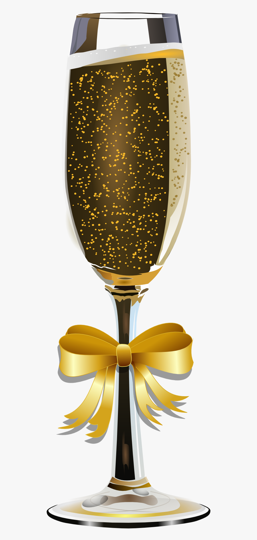 Champagne Glass Clip Art With Bubbles - Taça Png, Transparent Clipart